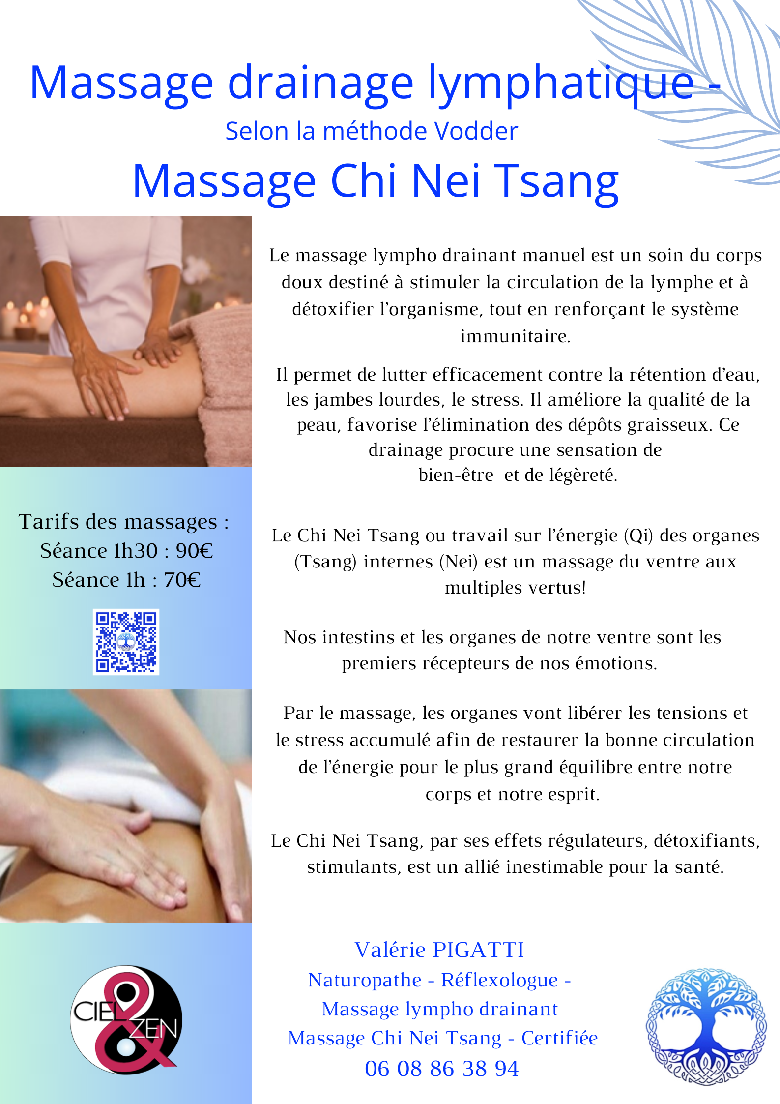 Affiche drainage CNT ciel et zen