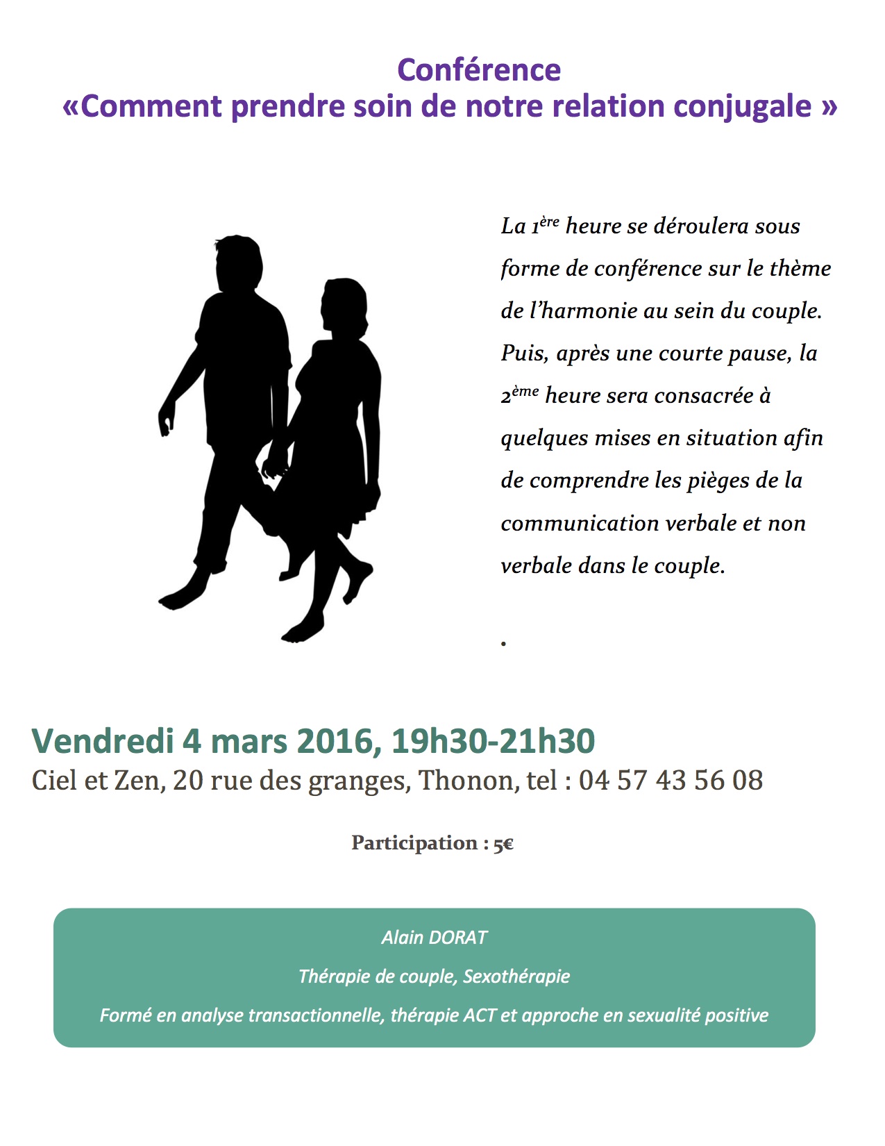 Conférence Ciel et Zen