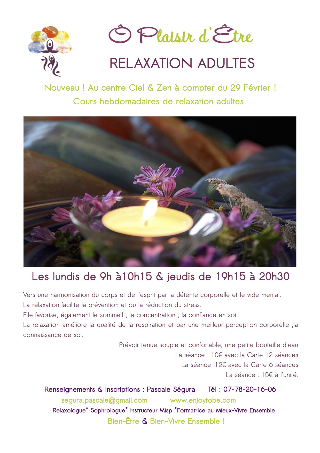 Relaxation adultes Ciel Zen